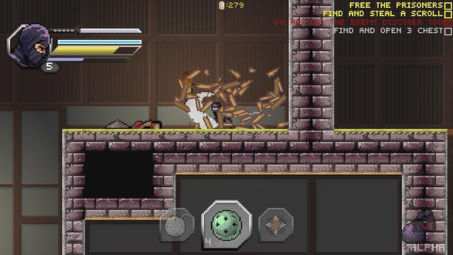 Image for the game Pixel Shinobi: Nine demons of Mamoru