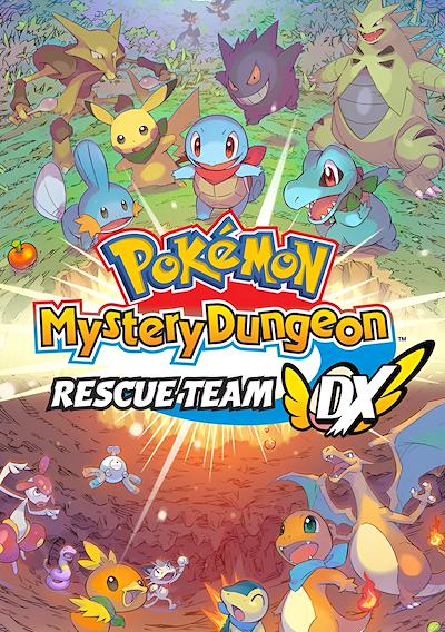 Cover image for the game Pokémon Mystery Dungeon: Rescue Team DX