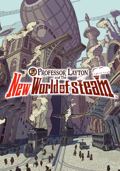 Cover image for the game Professor Layton and the New World of Steam