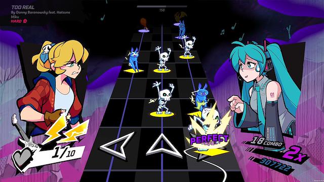 Image for the game Rift of the NecroDancer: Hatsune Miku - "Too Real"