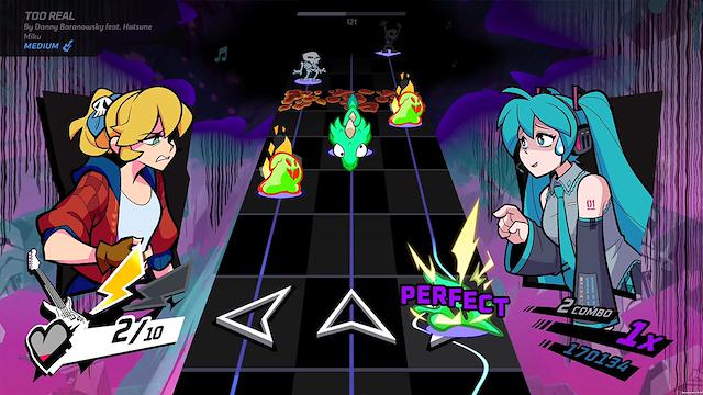 Image for the game Rift of the NecroDancer: Hatsune Miku - "Too Real"