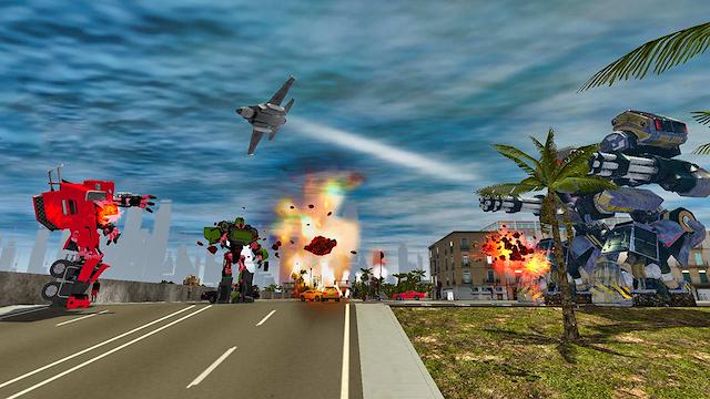 Image for the game Robot Car War: Transform Battle Machines