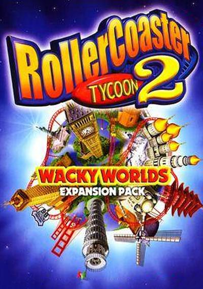 Cover image for the game RollerCoaster Tycoon 2: Wacky Worlds