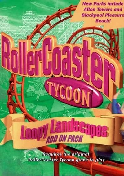 Cover image for the game RollerCoaster Tycoon: Loopy Landscapes