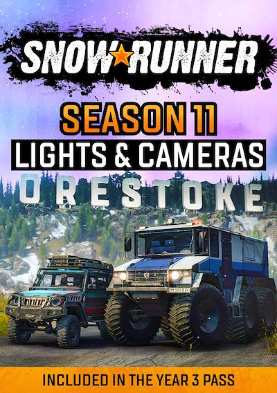 Cover image for the game SnowRunner: Season 11 - Lights & Cameras