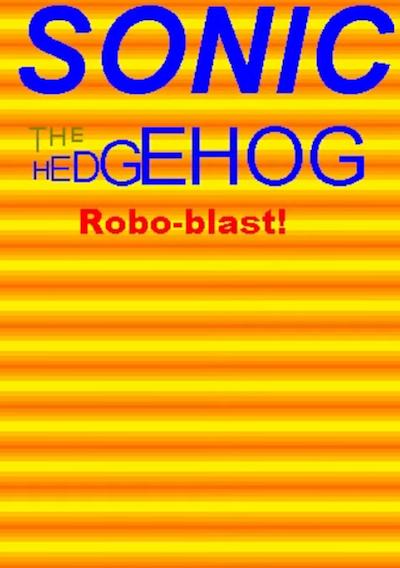 Cover image for the game Sonic Robo Blast