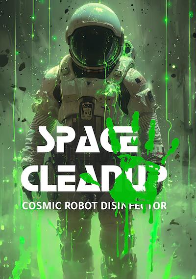 Cover image for the game Space CleanUp: Cosmic Robot Disinfector