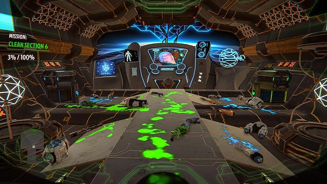 Image for the game Space CleanUp: Cosmic Robot Disinfector