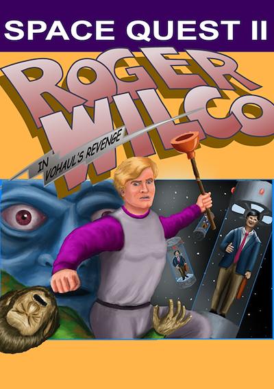 Cover image for the game Space Quest II: Roger Wilco in Vohaul's Revenge