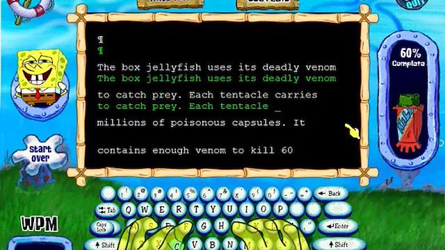 Image for the game SpongeBob SquarePants Typing