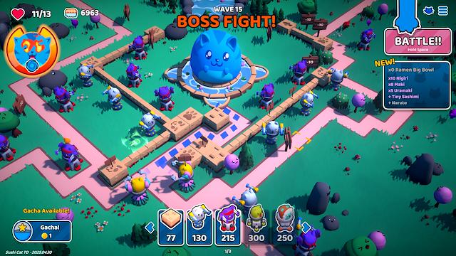 Image for the game Sushi Cat: Tower Defense