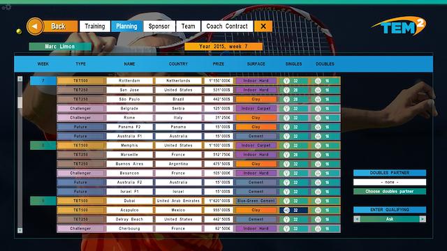 Image for the game Tennis Elbow Manager 2