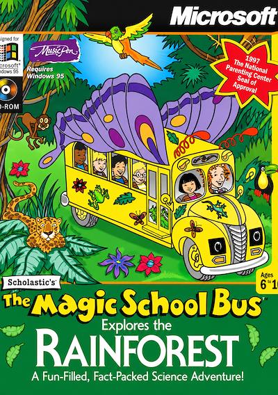 Cover image for the game The Magic School Bus Explores the Rainforest