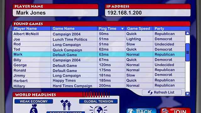 Image for the game The Political Machine 2004