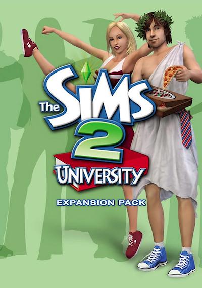 Cover image for the game The Sims 2: University