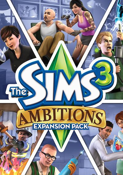 Cover image for the game The Sims 3: Ambitions