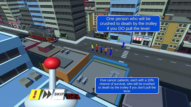 Image for the game The Trolley Problem Game