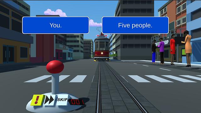 Image for the game The Trolley Problem Game
