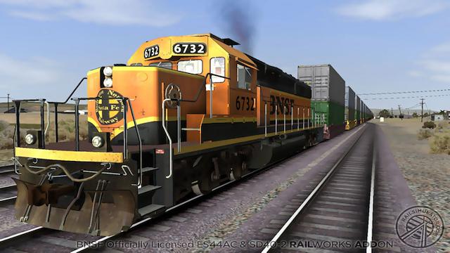 Image for the game Train Simulator: BNSF ES44AC & SD40-2 Loco Add-On