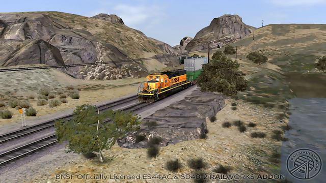 Image for the game Train Simulator: BNSF ES44AC & SD40-2 Loco Add-On
