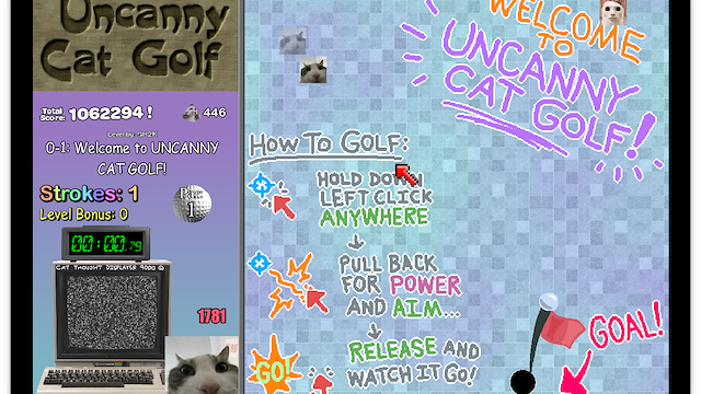 Image for the game Uncanny Cat Golf