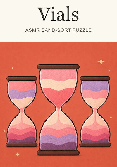 Cover image for the game Vials: ASMR Sand Sort Puzzle