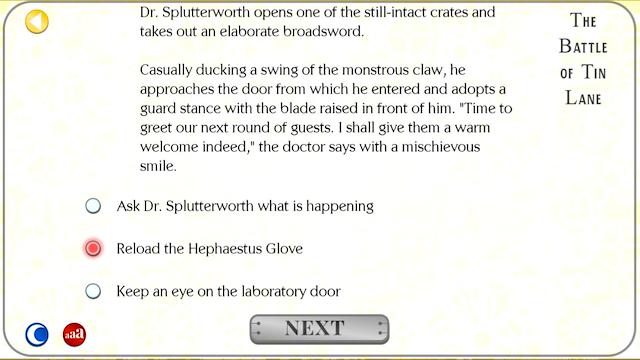 Image for the game Victoriana - Steampunk Text Adventure