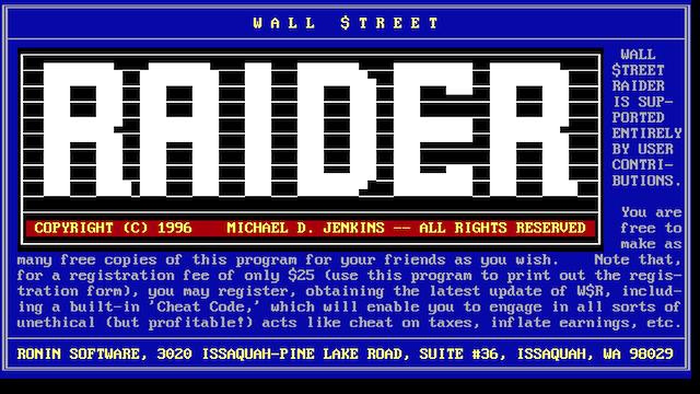 Image for the game Wall Street Raider