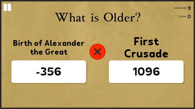 Image for the game What is Older?