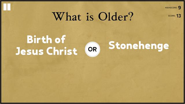Image for the game What is Older?