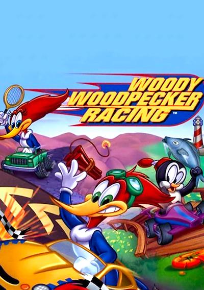 Cover image for the game Woody Woodpecker Racing